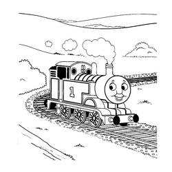 Раскраска: Поезд / Локомотив (транспорт) #135194 - Бесплатные раскраски для печати