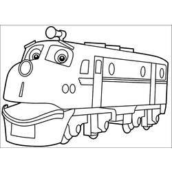 Раскраска: Поезд / Локомотив (транспорт) #135238 - Бесплатные раскраски для печати