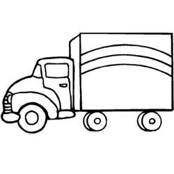 Раскраска: грузовик (транспорт) #135531 - Бесплатные раскраски для печати