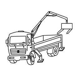 Раскраска: грузовик (транспорт) #135533 - Бесплатные раскраски для печати