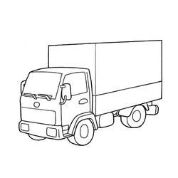 Раскраска: грузовик (транспорт) #135538 - Бесплатные раскраски для печати