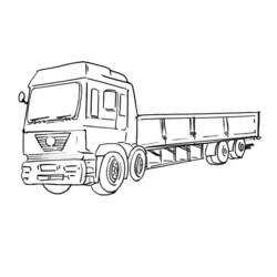 Раскраска: грузовик (транспорт) #135539 - Бесплатные раскраски для печати