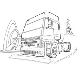 Раскраска: грузовик (транспорт) #135540 - Бесплатные раскраски для печати