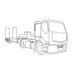 Раскраска: грузовик (транспорт) #135542 - Бесплатные раскраски для печати