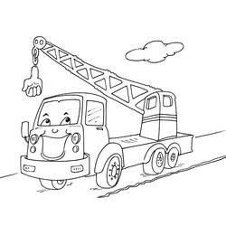 Раскраска: грузовик (транспорт) #135546 - Бесплатные раскраски для печати