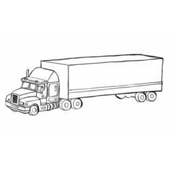 Раскраска: грузовик (транспорт) #135550 - Бесплатные раскраски для печати