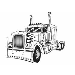 Раскраска: грузовик (транспорт) #135552 - Бесплатные раскраски для печати