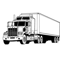 Раскраска: грузовик (транспорт) #135560 - Бесплатные раскраски для печати