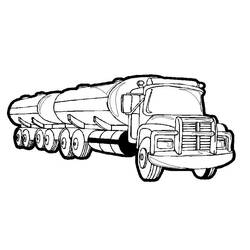Раскраска: грузовик (транспорт) #135564 - Бесплатные раскраски для печати