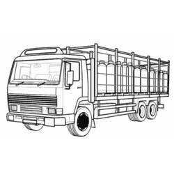 Раскраска: грузовик (транспорт) #135574 - Бесплатные раскраски для печати