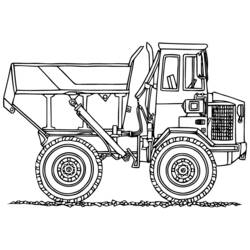 Раскраска: грузовик (транспорт) #135577 - Бесплатные раскраски для печати