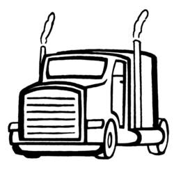 Раскраска: грузовик (транспорт) #135578 - Бесплатные раскраски для печати