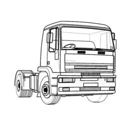 Раскраска: грузовик (транспорт) #135582 - Бесплатные раскраски для печати
