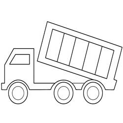 Раскраска: грузовик (транспорт) #135596 - Бесплатные раскраски для печати