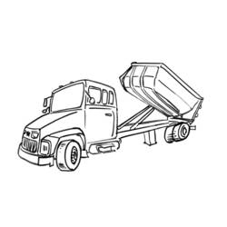 Раскраска: грузовик (транспорт) #135613 - Бесплатные раскраски для печати