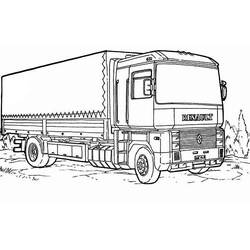 Раскраска: грузовик (транспорт) #135640 - Бесплатные раскраски для печати
