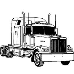 Раскраска: грузовик (транспорт) #135648 - Бесплатные раскраски для печати
