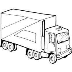 Раскраска: грузовик (транспорт) #135658 - Бесплатные раскраски для печати