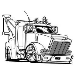 Раскраска: грузовик (транспорт) #135729 - Бесплатные раскраски для печати