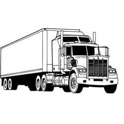 Раскраска: грузовик (транспорт) #135739 - Бесплатные раскраски для печати