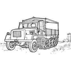 Раскраска: грузовик (транспорт) #135754 - Бесплатные раскраски для печати