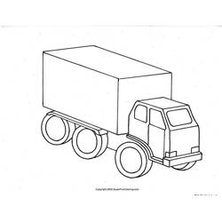 Раскраска: грузовик (транспорт) #135761 - Бесплатные раскраски для печати