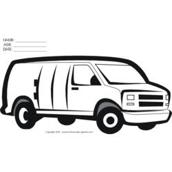 Раскраска: фургон (транспорт) #145098 - Бесплатные раскраски для печати