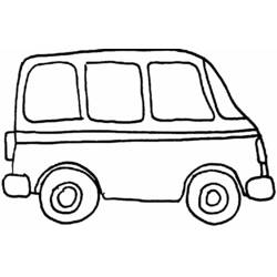 Раскраска: фургон (транспорт) #145100 - Бесплатные раскраски для печати