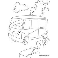 Раскраска: фургон (транспорт) #145105 - Бесплатные раскраски для печати