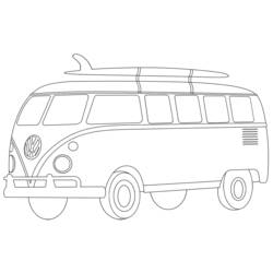 Раскраска: фургон (транспорт) #145125 - Бесплатные раскраски для печати