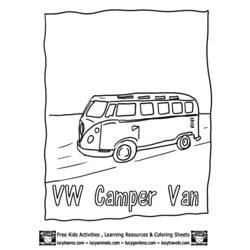 Раскраска: фургон (транспорт) #145136 - Бесплатные раскраски для печати
