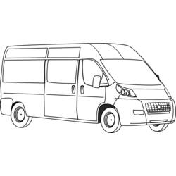 Раскраска: фургон (транспорт) #145245 - Бесплатные раскраски для печати