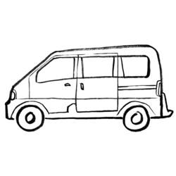 Раскраска: фургон (транспорт) #145248 - Бесплатные раскраски для печати
