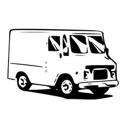 Раскраска: фургон (транспорт) #145275 - Бесплатные раскраски для печати