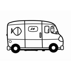 Раскраска: фургон (транспорт) #145401 - Бесплатные раскраски для печати