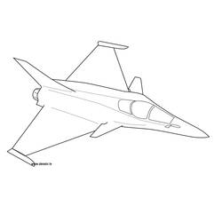 Раскраска: Военный самолет (транспорт) #141035 - Бесплатные раскраски для печати