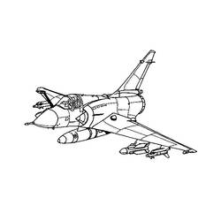 Раскраска: Военный самолет (транспорт) #141036 - Бесплатные раскраски для печати
