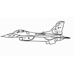 Раскраска: Военный самолет (транспорт) #141052 - Бесплатные раскраски для печати