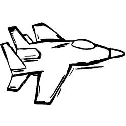 Раскраска: Военный самолет (транспорт) #141068 - Бесплатные раскраски для печати