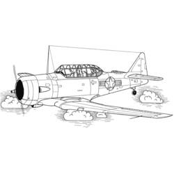 Раскраска: Военный самолет (транспорт) #141090 - Бесплатные раскраски для печати