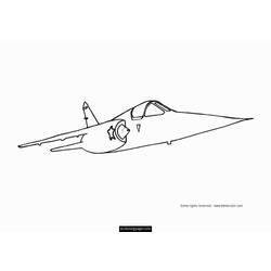 Раскраска: Военный самолет (транспорт) #141091 - Бесплатные раскраски для печати