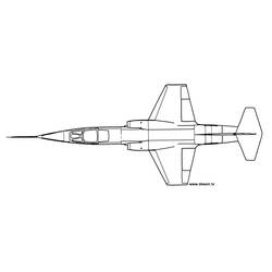 Раскраска: Военный самолет (транспорт) #141101 - Бесплатные раскраски для печати
