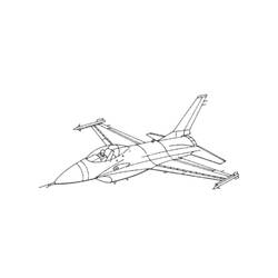 Раскраска: Военный самолет (транспорт) #141129 - Бесплатные раскраски для печати
