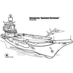 Раскраска: Военная лодка (транспорт) #138456 - Бесплатные раскраски для печати
