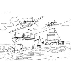 Раскраска: Военная лодка (транспорт) #138459 - Бесплатные раскраски для печати