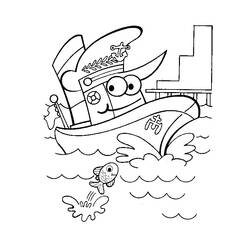 Раскраска: Военная лодка (транспорт) #138460 - Бесплатные раскраски для печати