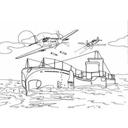 Раскраска: Военная лодка (транспорт) #138644 - Бесплатные раскраски для печати