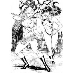 Раскраска: Баффи против вампиров (Телешоу) #153059 - Бесплатные раскраски для печати