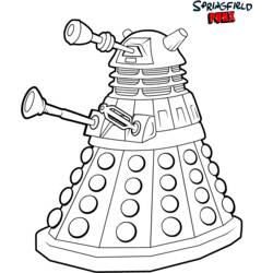 Раскраска: Доктор Кто (Телешоу) #153105 - Бесплатные раскраски для печати