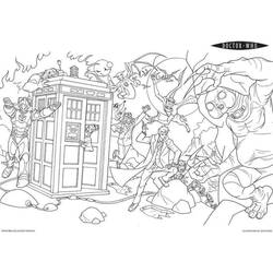 Раскраска: Доктор Кто (Телешоу) #153108 - Бесплатные раскраски для печати